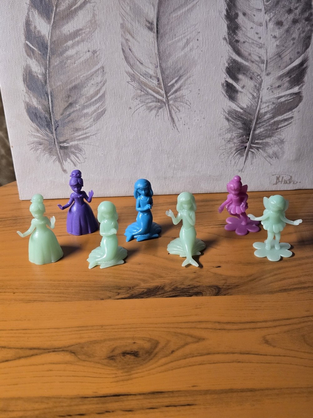 DISNEY Kids Mermaid & Princess Mini Figures -Ariel, Tinkerbell, Cinderella